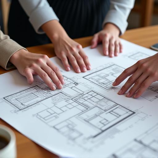 Architecte discutant d'un projet avec un client